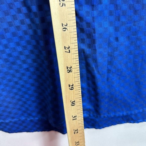 New Robert Graham Limited Edition Delvin Navy Blue Button Up Shirt Flip Cuff 3XL - Picture 9 of 10